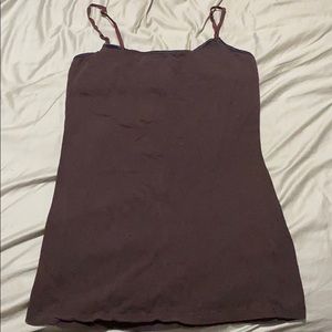 Charlotte Russe Cami Tank Built In Bra Brown